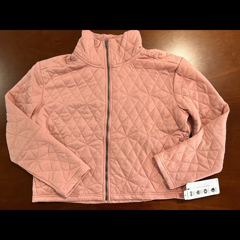 RBX Pink Quilted Zip Jacket L